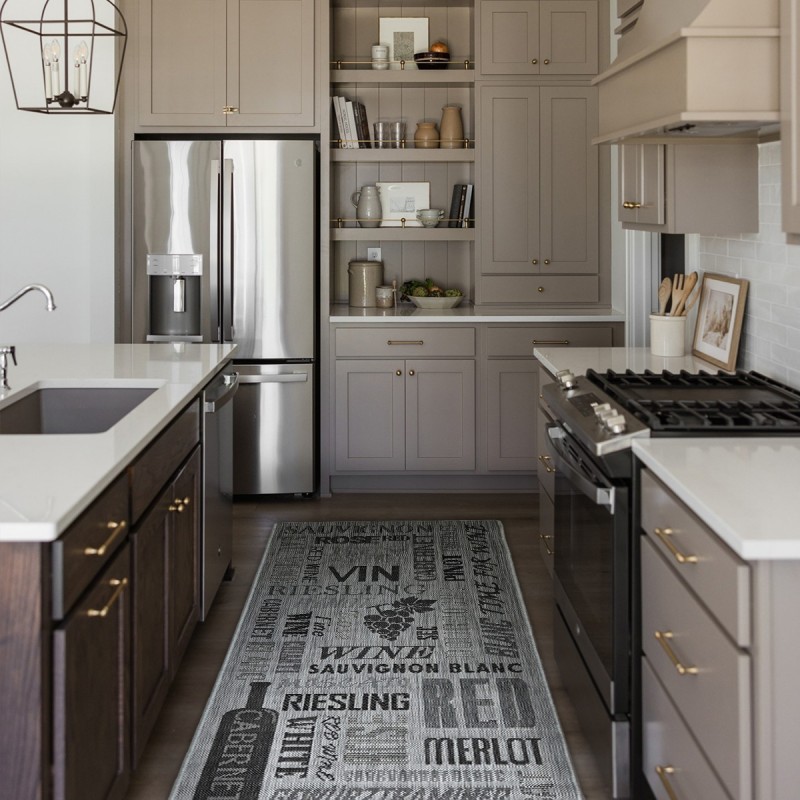 Konyhai szőnyeg Kitty szürke 34523/032 80x200 cm