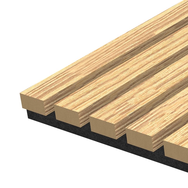 Akusztikus falpanel, MDF, 300x60 cm - Pure Oak