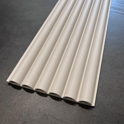 Lamella, hullámos felülettel, WPC, 290x16 cm - Sparkly Beige
