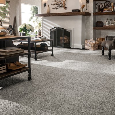 Padlószőnyeg Firth Twist szürke 77 4 m