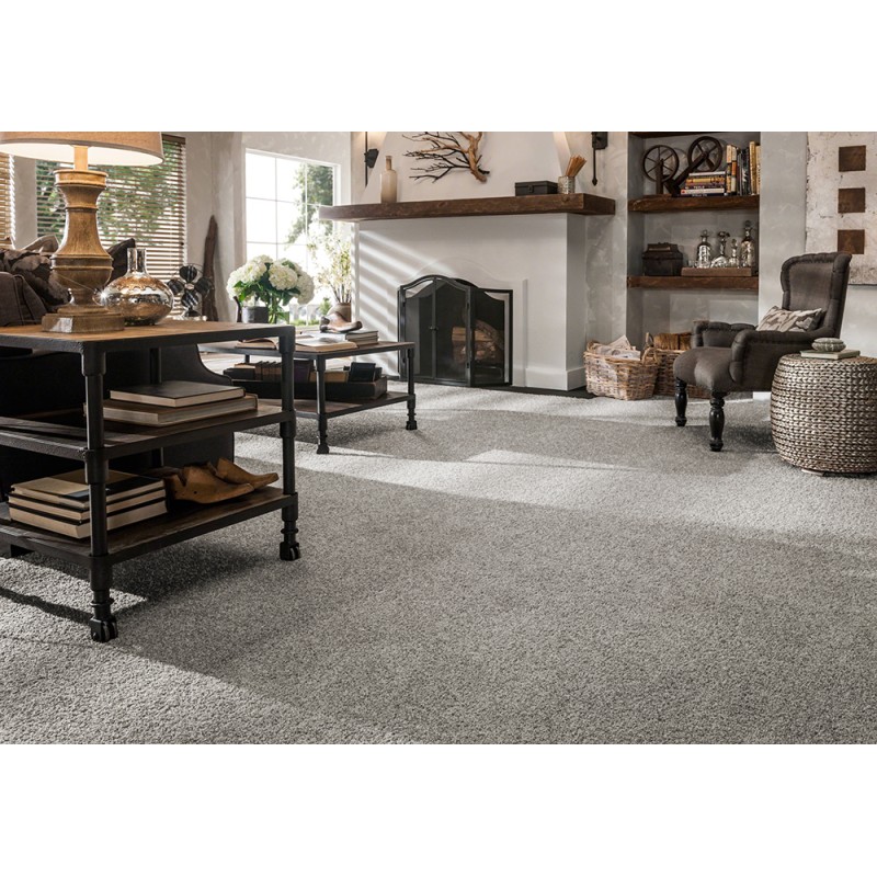 Padlószőnyeg Firth Twist szürke 77 4 m