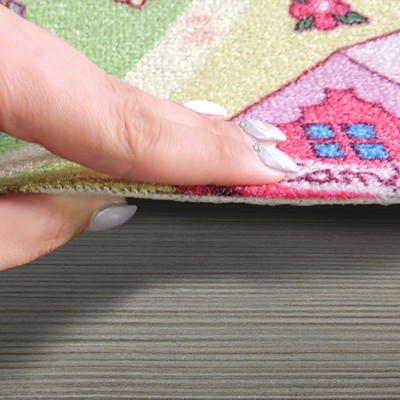 Padlószőnyeg Sweet Town zöld/rózsaszín 26 4 m