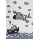 Szőnyeg Candy kék/hajó/repcsi 151 kék/hajó 120x170 cm