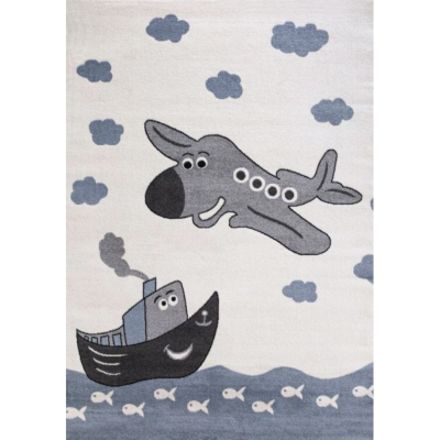 Szőnyeg Candy kék/hajó/repcsi 151 kék/hajó 120x170 cm