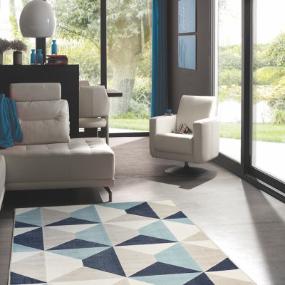 Szőnyeg Cansas bézs/kék 18241/351