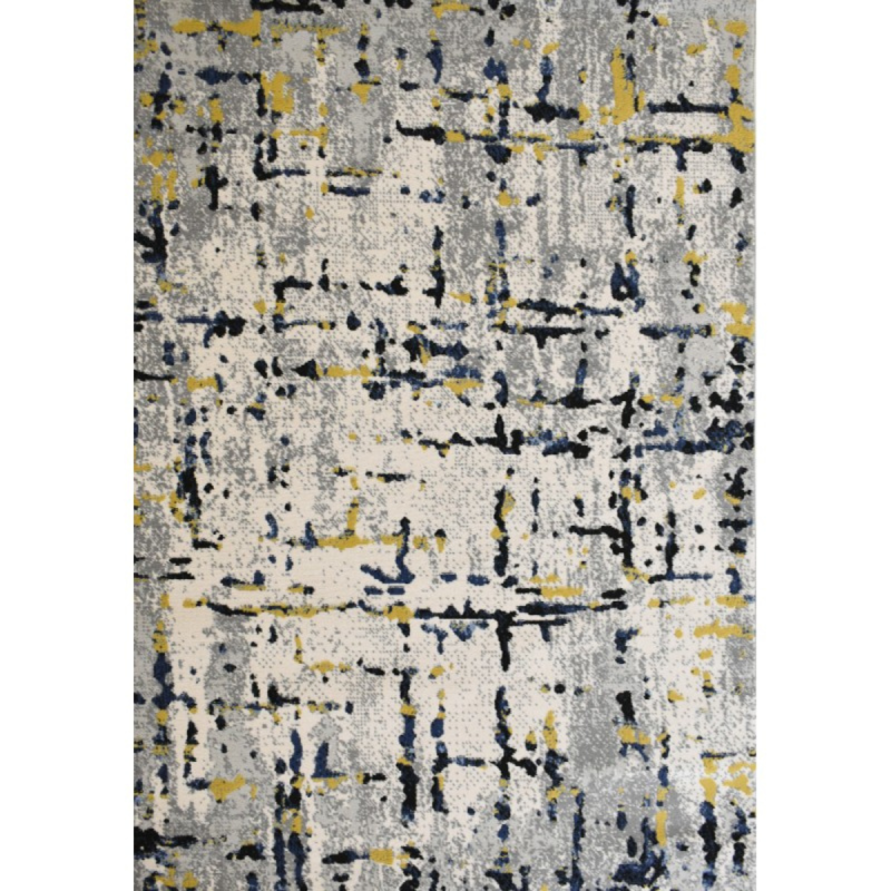 Szőnyeg Capri fekete/kék 210VA/118 120x170 cm