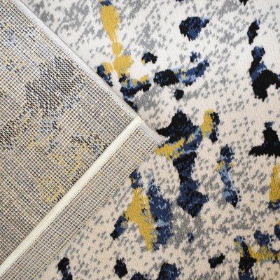 Szőnyeg Capri fekete/kék 210VA/118 120x170 cm