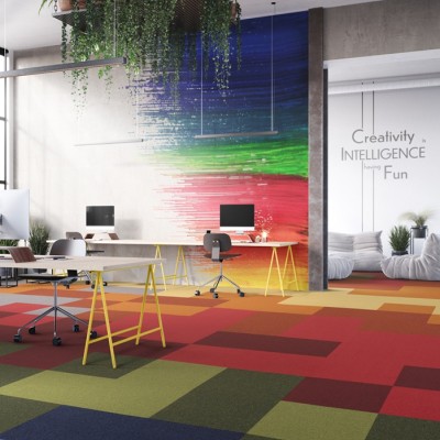 Modulszőnyeg Creative Spark púder 419