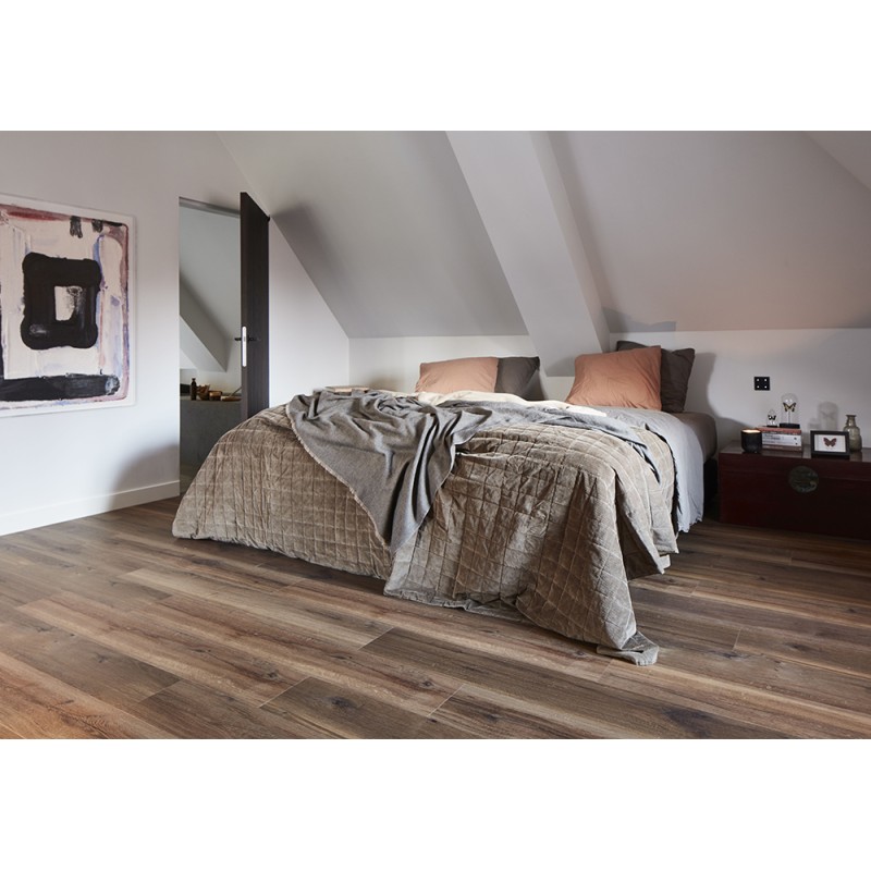 LVT (vinyl) padló 5 mm/33/micro V4 Cracked sötétbarna