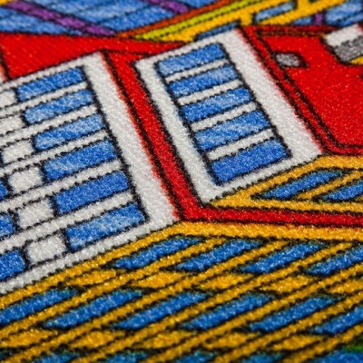 Egyedi méretű szőnyeg Smart City szürke 97 100x150 cm