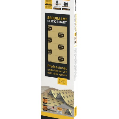 Alátét LVT (vinyl) padlóhoz Secura LVT Click Smart 1.5 mm (6.25 m2)