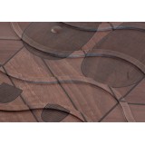 Cipőtartó tálca Printed Utility Tray Footprints Wood 38x75 cm