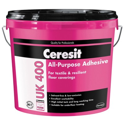 Ceresit UK 400 diszperziós PVC és szőnyegragasztó 14 kg