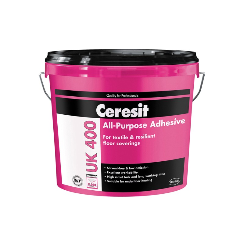 Ceresit UK 400 diszperziós PVC és szőnyegragasztó 14 kg