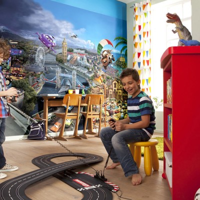 Poszter Cars World 254x368 cm