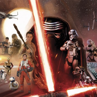 Poszter Star Wars EP7 Collage 254x368 cm