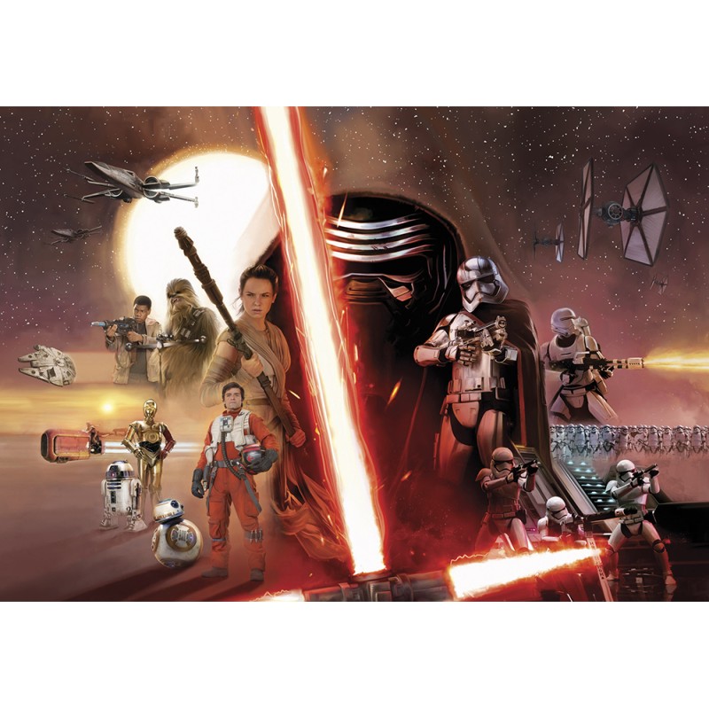 Poszter Star Wars EP7 Collage 254x368 cm
