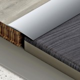 Öntapadós burkolatváltó 40 mm eloxált matt ezüst