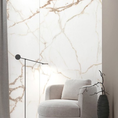 Falburkoló Rocko Marble Bianco Gold R192
