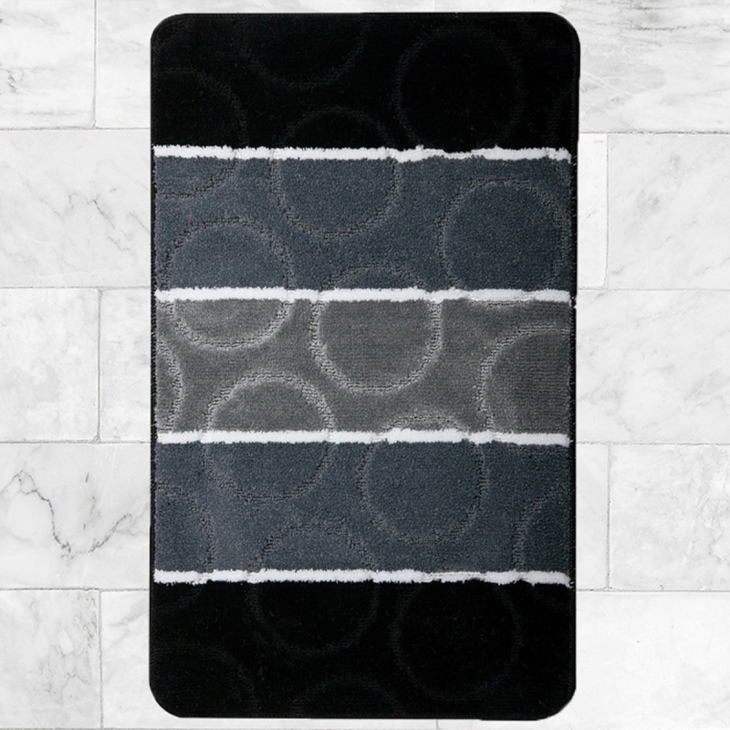 Fürdőszobaszőnyeg Aquarius/Ringo fekete 0008 1 részes 50x80 cm