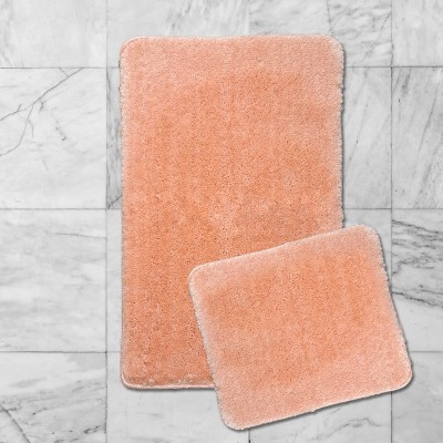 Fürdőszobaszőnyeg Softmicro/Plain barack 2 részes 50x80 cm