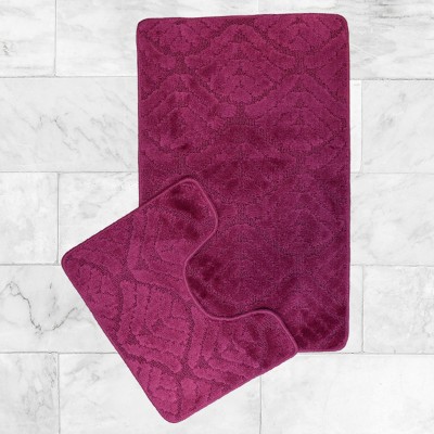 Fürdőszobaszőnyeg Crocus 2527 rózsaszín 2 részes 50x80 cm