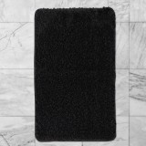 Fürdőszobaszőnyeg Pirlanta/Plain fekete 1 részes 50x80 cm