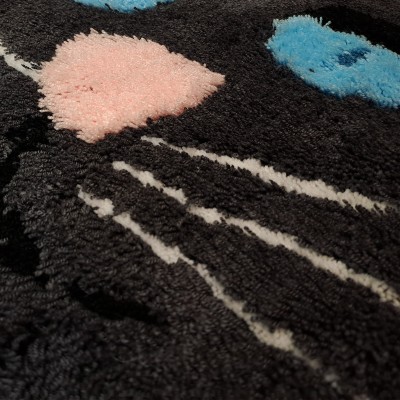 Fürdőszobaszőnyeg Fekete Macska 60x60x cm