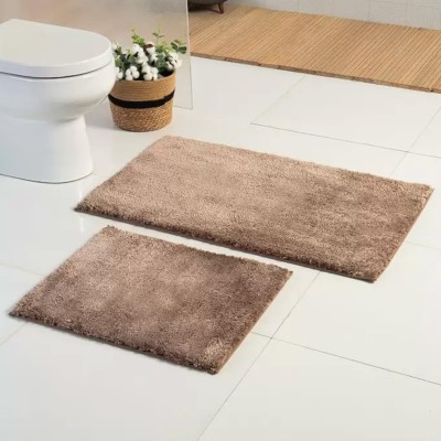 Fürdőszobaszőnyeg Softmicro/Plain barna 2 részes 50x80 cm