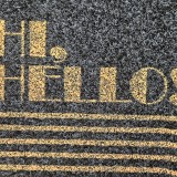 Lábtörlő At Home Modern Antracyt Hello 40x60 cm