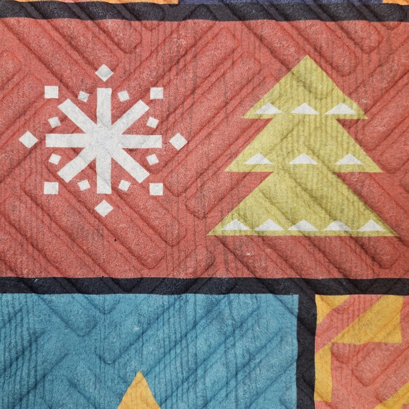 Lábtörlő Lima Mat Karácsonyi Mix Fenyőfa 45x75 cm