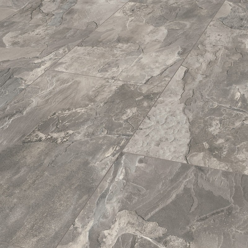 Prémium vízálló laminált padló 8 mm/33/V4 Organic Classic Silverado Slate K387