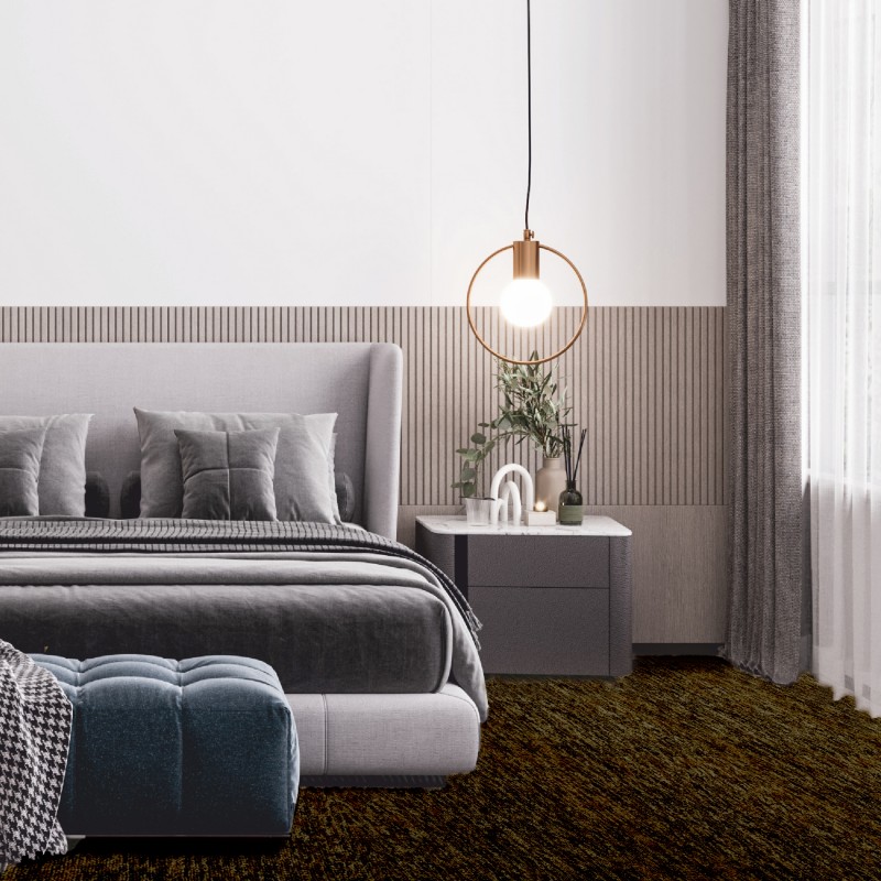 Padlószőnyeg Superstar sötétbarna 102 4 m