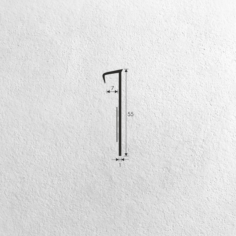 Padlószőnyeg szegélyléc (öntapadós) drapp 0295