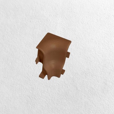 Szegélyléc belső sarokelem Megyerfa MDF szegélyhez 4 cm Mogyoró