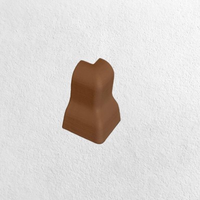 Szegélyléc külső sarokelem Megyerfa MDF szegélyhez 4 cm Mogyoró