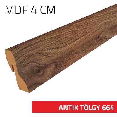 Szegélyléc MDF 4 cm Antik tölgy 664