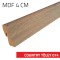Szegélyléc MDF 4 cm Country tölgy 074