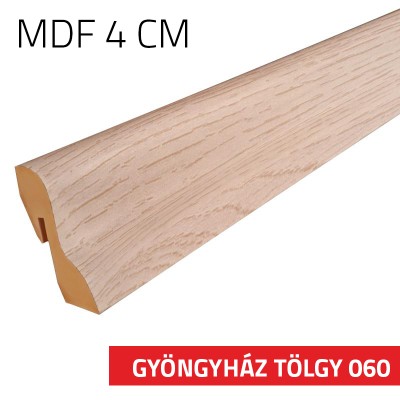Szegélyléc MDF 4 cm Gyöngyház tölgy 060