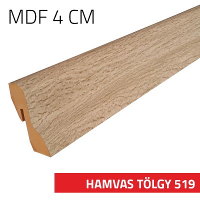 Szegélyléc MDF 4 cm Hamvas tölgy 519