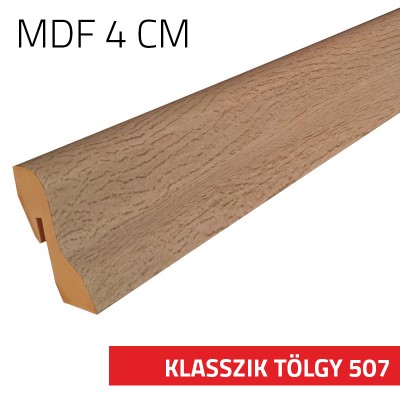 Szegélyléc MDF 4 cm Klasszik tölgy 507