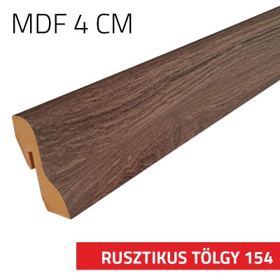 Szegélyléc MDF 4 cm Rusztikus tölgy 154