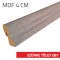 Szegélyléc MDF 4 cm Szürke tölgy 087