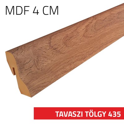 Szegélyléc MDF 4 cm Tavaszi tölgy 435