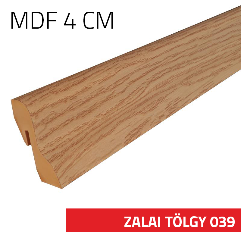 Szegélyléc MDF 4 cm Zalai tölgy 039