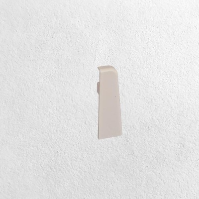 Szegélyléc bal végzáró MDF szegélyhez 6 cm Szürke