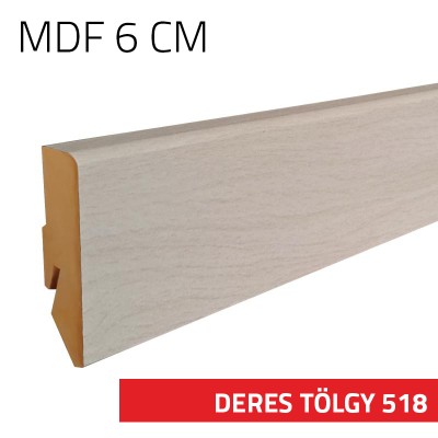 Szegélyléc MDF 6 cm Deres tölgy 518