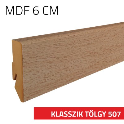 Szegélyléc MDF 6 cm Klasszik tölgy 507