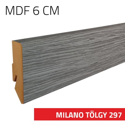 Szegélyléc MDF 6 cm Milano tölgy 297