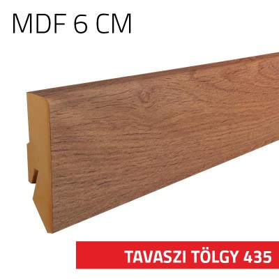 Szegélyléc MDF 6 cm Tavaszi tölgy 435